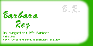 barbara rez business card